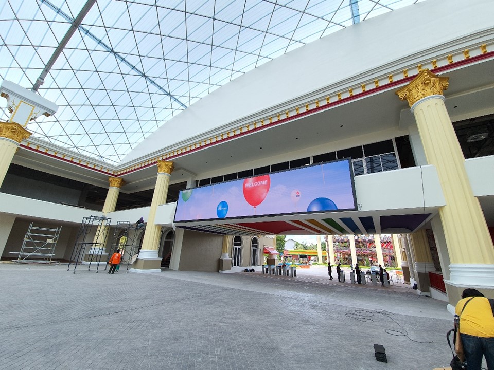 โครงสร้างติดตั้งจอ LED