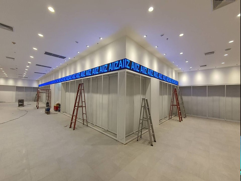 โครงสร้างติดตั้งจอ LED