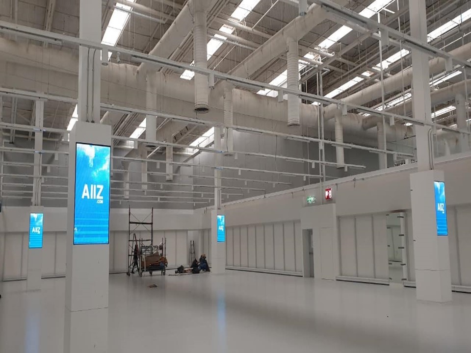 โครงสร้างติดตั้งจอ LED