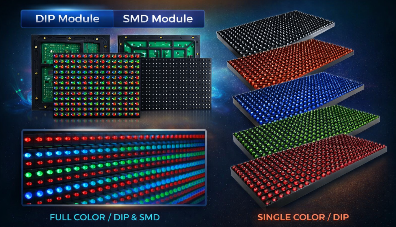 LED Module DIP vs SMD และประเภทโมดูล